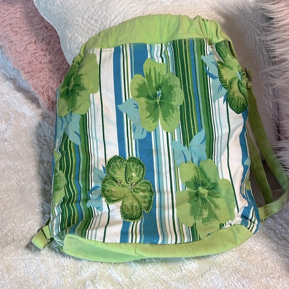 Canvas Tropical Back Pack - Picture 5 of 9